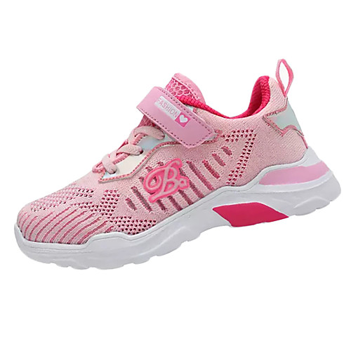 

Girls' Comfort Mesh / Flyknit Trainers / Athletic Shoes Big Kids(7years ) Running Shoes Black / Peach / Pink Spring