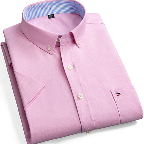 

Men's Solid Colored Shirt Daily Blushing Pink