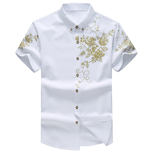 

Men's Daily Work Shirt - Floral Wine
