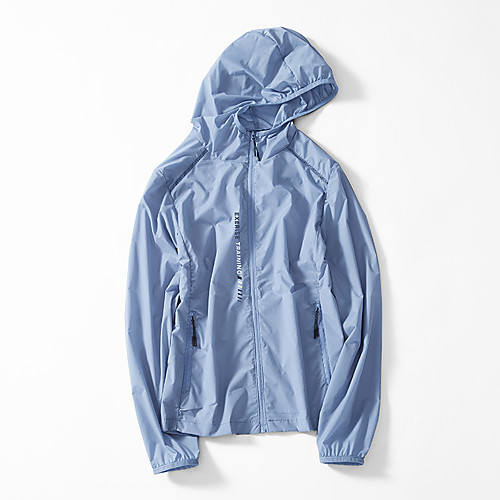 

Women's Hiking Jacket Hiking Windbreaker Outdoor Windproof Breathable Quick Dry Ultraviolet Resistant Top Elastane Single Slider Fishing Climbing Beach Pink / Blue / Silver / Light Green