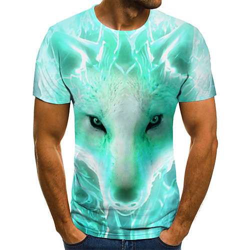 

Men's Daily T-shirt - 3D Print Green
