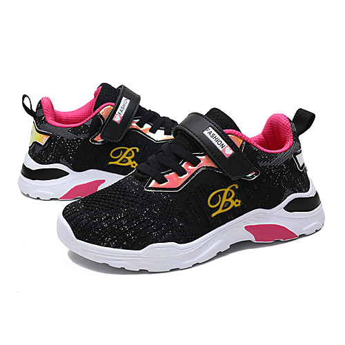 

Girls' Comfort Mesh Trainers / Athletic Shoes Little Kids(4-7ys) / Big Kids(7years ) Running Shoes Black / Fuchsia / Pink Spring / Summer