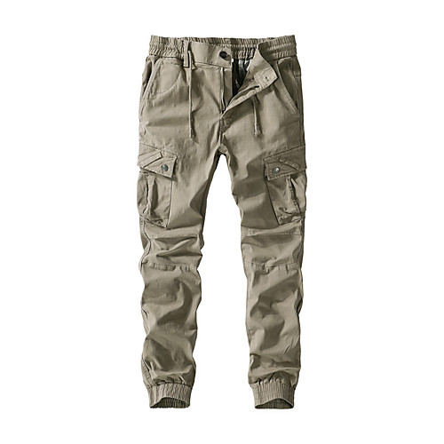 

Men's Hiking Pants Hiking Cargo Pants Outdoor Soft Comfortable Cotton Pants / Trousers Bottoms Climbing Camping / Hiking / Caving Traveling Black Army Green Khaki 28 30 32 34 36 Loose
