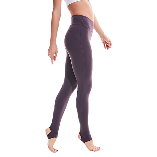 

Women's High Waist Yoga Pants Winter Stirrup Fashion Black Purple Red Gray Elastane Running Fitness Gym Workout Tights Leggings Sport Activewear Breathable Moisture Wicking Butt Lift Tummy Control