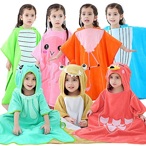 

Kid's Bathrobe Frog Anime Dinosaur Onesie Pajamas Flannelette Yellow / Red / Pink Cosplay For Boys and Girls Animal Sleepwear Cartoon Festival / Holiday Costumes