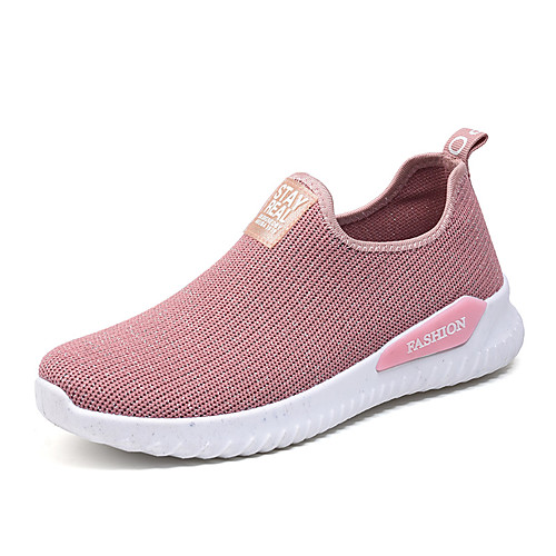 

Women's Trainers / Athletic Shoes 2020 Spring & Summer / Fall & Winter Flat Heel Round Toe Daily Outdoor Mesh / PU Black / Pink / Gray