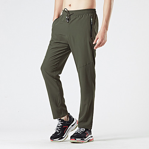 

Men's Hiking Pants Outdoor Breathable Quick Dry Comfortable Cotton Bottoms Climbing Beach Camping / Hiking / Caving Black Army Green Grey L XL XXL XXXL 4XL Loose