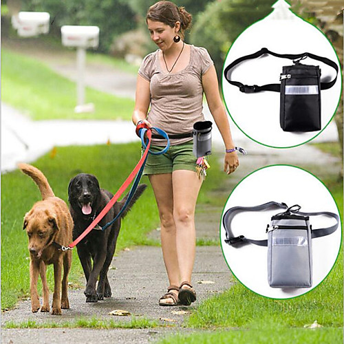 

Rodents Dog Cat Treat Pouch Bag Portable Durable Casual / Daily Pet Oxford Cloth Solid Colored Black Gray
