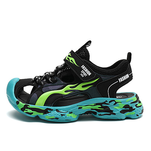 

Boys' Comfort Mesh Sandals Little Kids(4-7ys) / Big Kids(7years ) Walking Shoes Black / Dark Blue Summer / Fall / Color Block