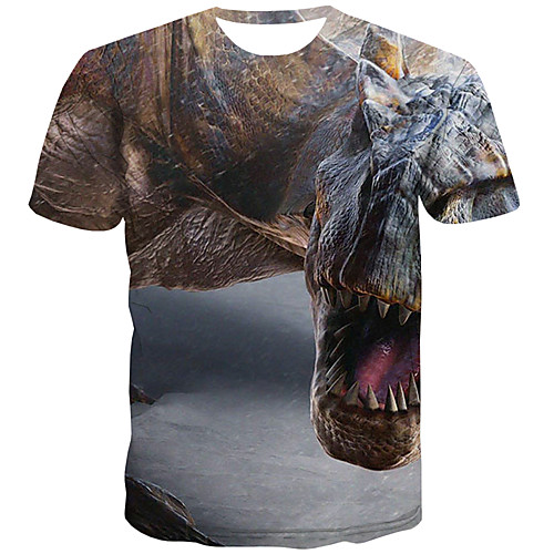 

Men's Daily Street chic T-shirt - 3D Print Rainbow