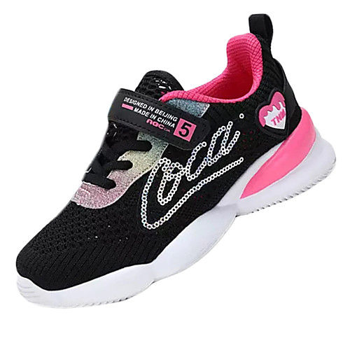 

Girls' Comfort PU Trainers / Athletic Shoes Big Kids(7years ) Walking Shoes Black / Purple / Fuchsia Summer