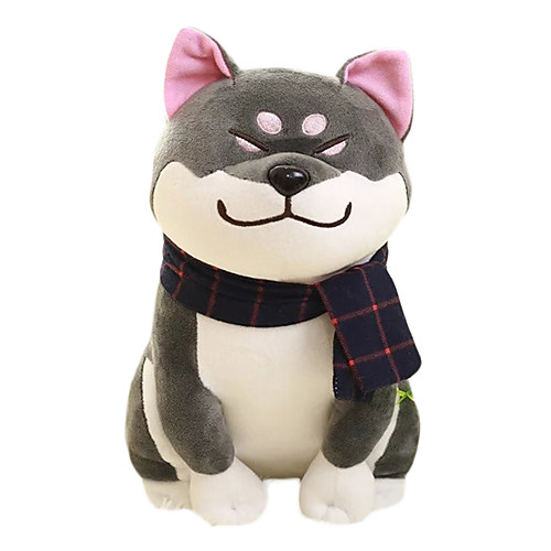 

1PC Wear scarf Shiba Inu Dog Stuffed Animal Plush Toy Lovely Exquisite Comfy Girls' Toy Gift 1 pcs