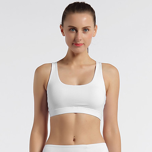 

Women's Bra Top Cross Back Removable Pad Fashion Purple Pink White Gray Yoga Running Fitness Bra Top Top Sport Activewear Breathable Quick Dry Comfortable Freedom Stretchy