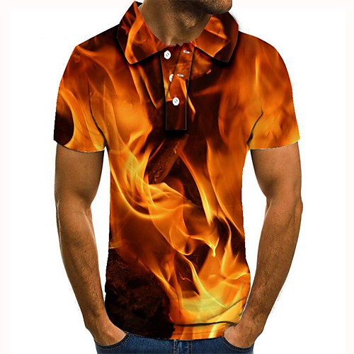 

Men's Daily Basic Polo - 3D Orange