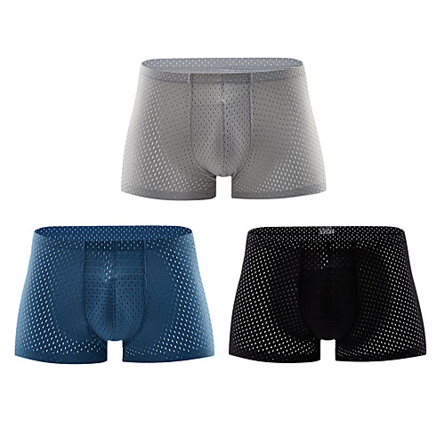 

Men's Sports Underwear Sport Briefs Mesh Modal Sports Winter Boxer Briefs Trunks Bottoms Running Walking Jogging Training Breathable Quick Dry Soft Fashion Black / Red Black Black / Blue BlackGray
