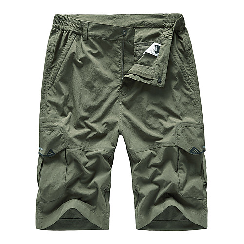 

Men's Hiking Shorts Outdoor Breathable Quick Dry Comfortable Cotton Shorts Bottoms Climbing Beach Camping / Hiking / Caving Dark Grey Army Green Khaki M L XL XXL XXXL Loose
