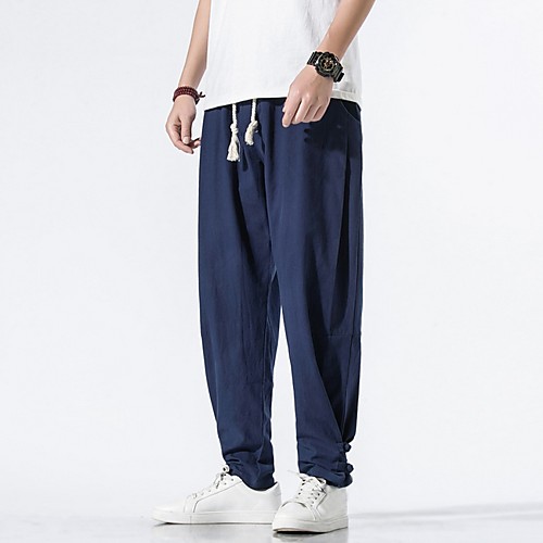

Men's Chinoiserie Chinos Pants - Solid Colored Comfort Wine Green Light gray US32 / UK32 / EU40 US34 / UK34 / EU42 US38 / UK38 / EU46