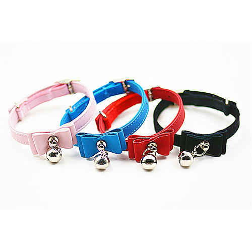 

Dog Cat Pets Collar Portable Retractable Soft Classic Christmas PU Leather Purple Red Pink Beagle Bulldog Shiba Inu Pug Bichon Frise Schnauzer 1pc