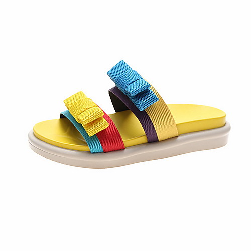 

Women's Sandals Summer Flat Heel Round Toe Daily Mesh Black / Yellow / Green