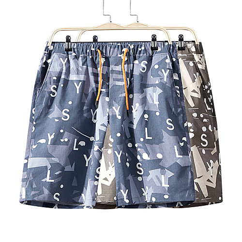 

Men's Sporty / Basic Shorts Pants - Solid Colored / Patterned Khaki Blue US32 / UK32 / EU40 US34 / UK34 / EU42 US36 / UK36 / EU44