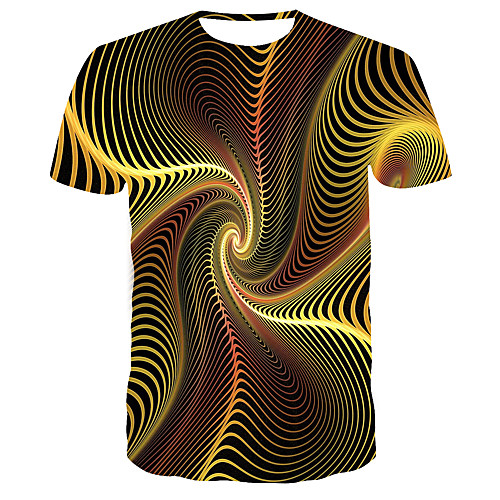 

Men's Daily T-shirt - 3D Print Yellow