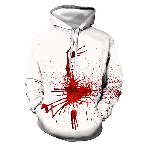 

Men's Basic Hoodie - 3D White US34 / UK34 / EU42