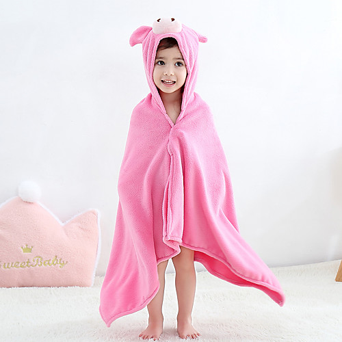 

Kid's Kigurumi Pajamas Bathrobe Piggy / Pig Onesie Pajamas Flannel Fabric Pink Cosplay For Boys and Girls Animal Sleepwear Cartoon Festival / Holiday Costumes / Bath Robe