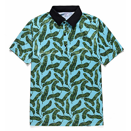 

Men's Geometric Shirt Daily Going out Green