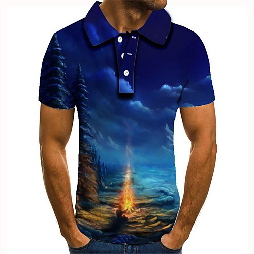 

Men's Daily Basic Polo - 3D Blue