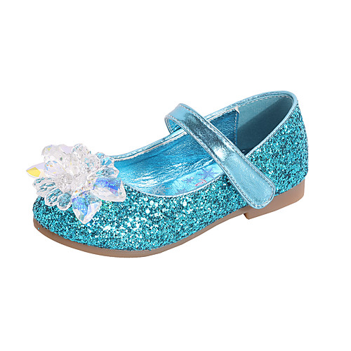 

Girls' Comfort / Flower Girl Shoes PU Flats Toddler(9m-4ys) / Little Kids(4-7ys) Rhinestone / Sparkling Glitter / Sequin Pink / Blue / Silver Spring / Fall / Party & Evening