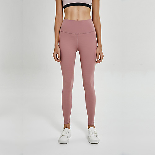 

Women's High Waist Yoga Pants Winter Pocket Fashion Purple Pink Dark Gray Dark Navy Gray Elastane Running Fitness Gym Workout Tights Leggings Sport Activewear Moisture Wicking Butt Lift Tummy Control