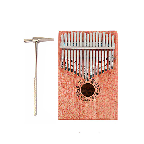 

Kalimba Wood Portable 17 Key Finger Mbira Sanza Thumb Piano Musical Instrument Accessories 18.513.53.2 cm