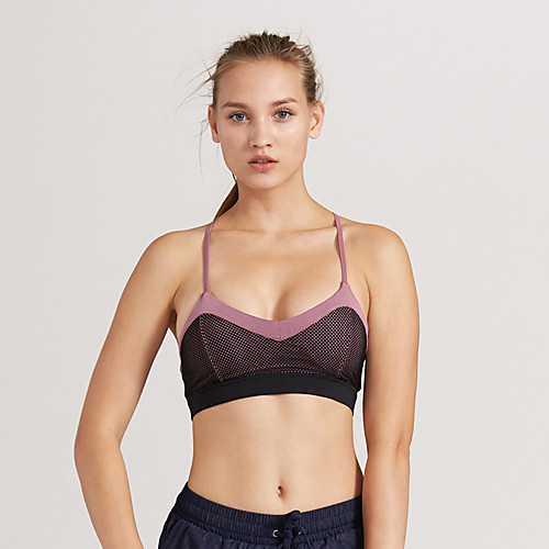 

Women's Bra Top Cross Back Removable Pad Fashion Red Black Elastane Yoga Running Fitness Bra Top Top Sport Activewear Breathable Quick Dry Comfortable Freedom Stretchy