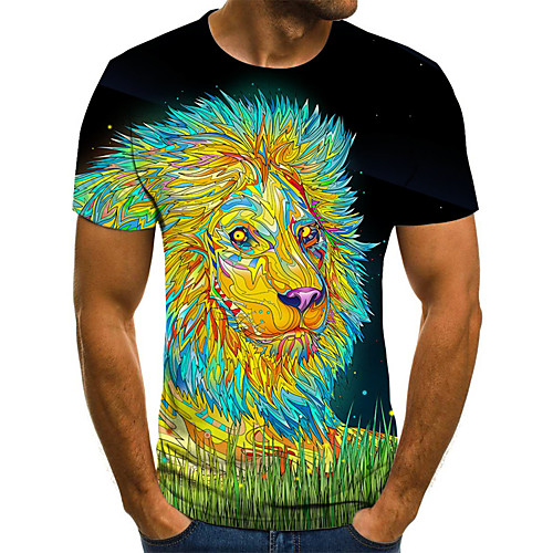 

Men's Daily T-shirt - 3D Print Green