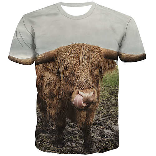 

Men's Daily Street chic T-shirt - 3D Print Rainbow