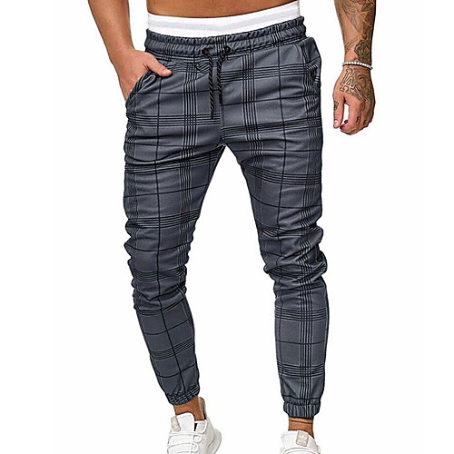 

Men's Basic Chinos Pants - Plaid Gray US36 / UK36 / EU44 US38 / UK38 / EU46 US40 / UK40 / EU48