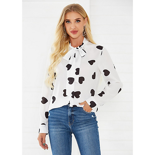 

Women's Color Block Shirt Daily White
