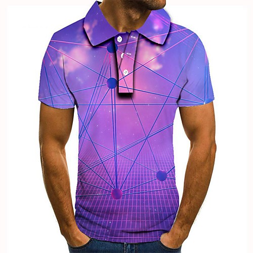 

Men's Daily Basic Polo - 3D Purple