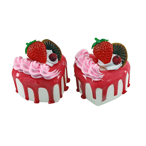 

Toy Food / Play Food Heart Cake PU (Polyurethane) Unisex Toy Gift