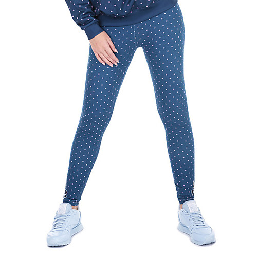 

Women's Sports / Yoga Sporty / Basic Legging - Polka Dot, Print Mid Waist Royal Blue One-Size