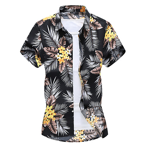 

Men's Daily Basic / Elegant Shirt - Geometric Black