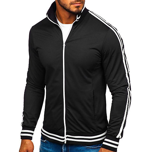 

Men's Casual Sweatshirt - Color Block / Solid Colored White US32 / UK32 / EU40