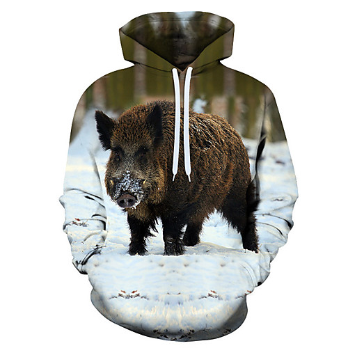 

Men's 3D Print / Casual Hoodie - 3D / Cartoon / Character Rainbow US32 / UK32 / EU40