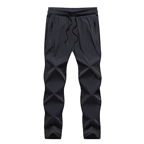 

Men's Hiking Pants Outdoor Quick Dry Soft Comfortable Pants / Trousers Climbing Camping / Hiking / Caving Traveling Black Grey L XL XXL XXXL 4XL Standard Fit