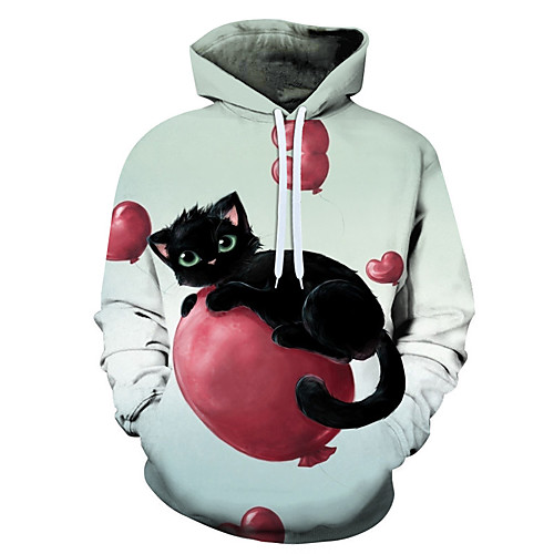 

Men's 3D Print / Casual Hoodie - 3D / Cartoon / Character Rainbow US32 / UK32 / EU40