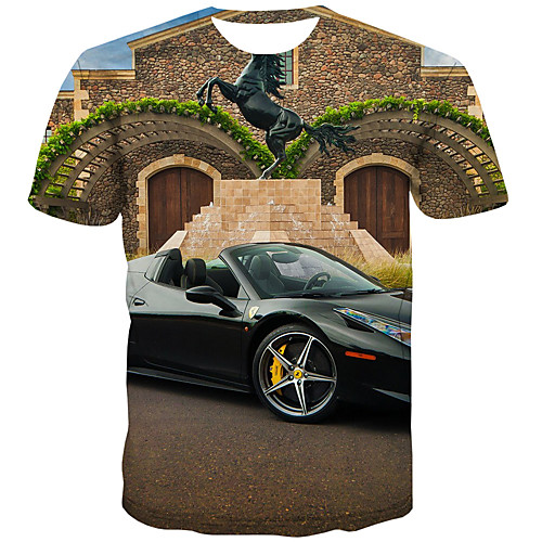 

Men's Daily Street chic T-shirt - 3D Print Rainbow