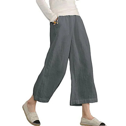 

Women's Basic Chinos Pants - Solid Colored Wine White Black S M L