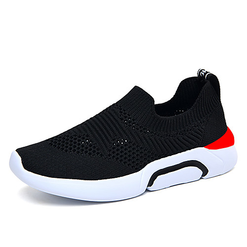 

Boys' / Girls' Comfort Flyknit Trainers / Athletic Shoes Big Kids(7years ) Walking Shoes Split Joint Black / Red Spring / Summer
