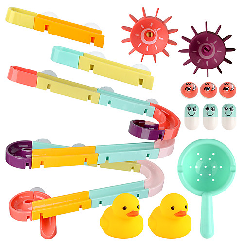 

Bath Toys Bathtub Toy Wheels Water Ball Kid's Child's Duck Plastic Rubber Floating Suction Cup Style Funny Swimming Bathtub Boys and Girls
