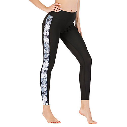 

Women's Yoga Pants Winter 3D Print Black Running Fitness Gym Workout Tights Leggings Sport Activewear Moisture Wicking Soft Butt Lift Tummy Control Stretchy Skinny